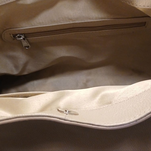 Artisan's Of India -NWT Leather Tote W/Crossbody Strap Magnetic Closure 1 Zipper - Picture 9 of 11